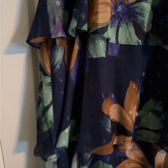 Eliza J Floral Tiered Maxi Dress - Blue and Purple - Picture 7 of 14